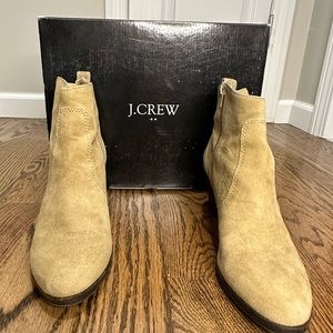 J Crew Quinn suede tan boots